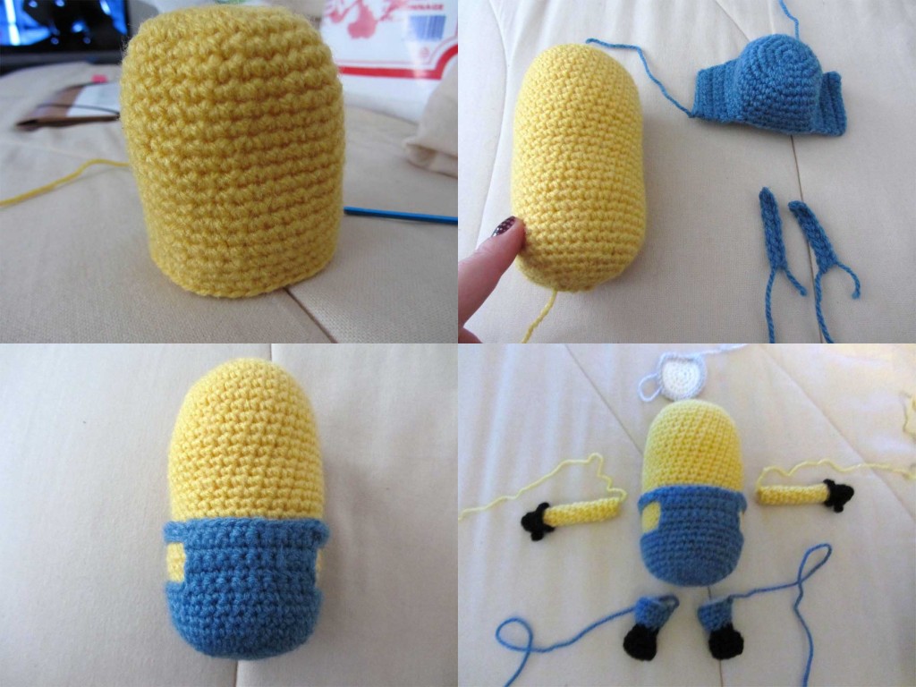 patron tricot bonnet minion