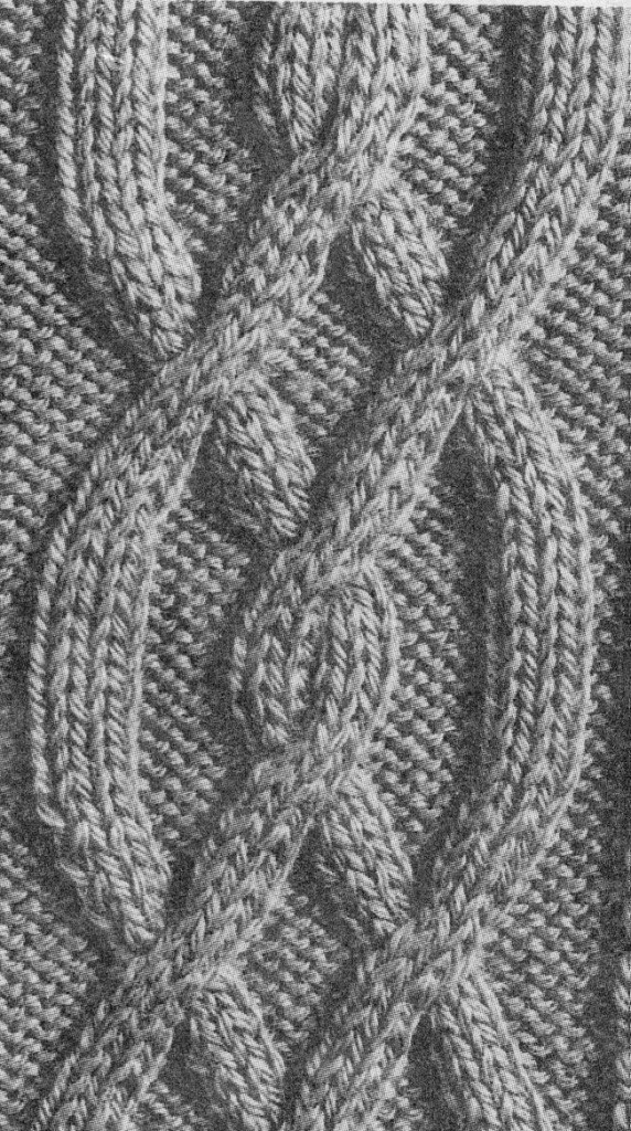 patron tricot torsade