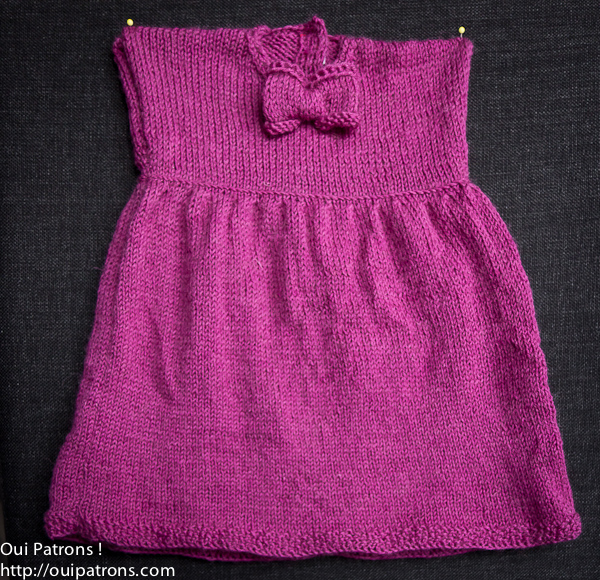 patron robe au tricot