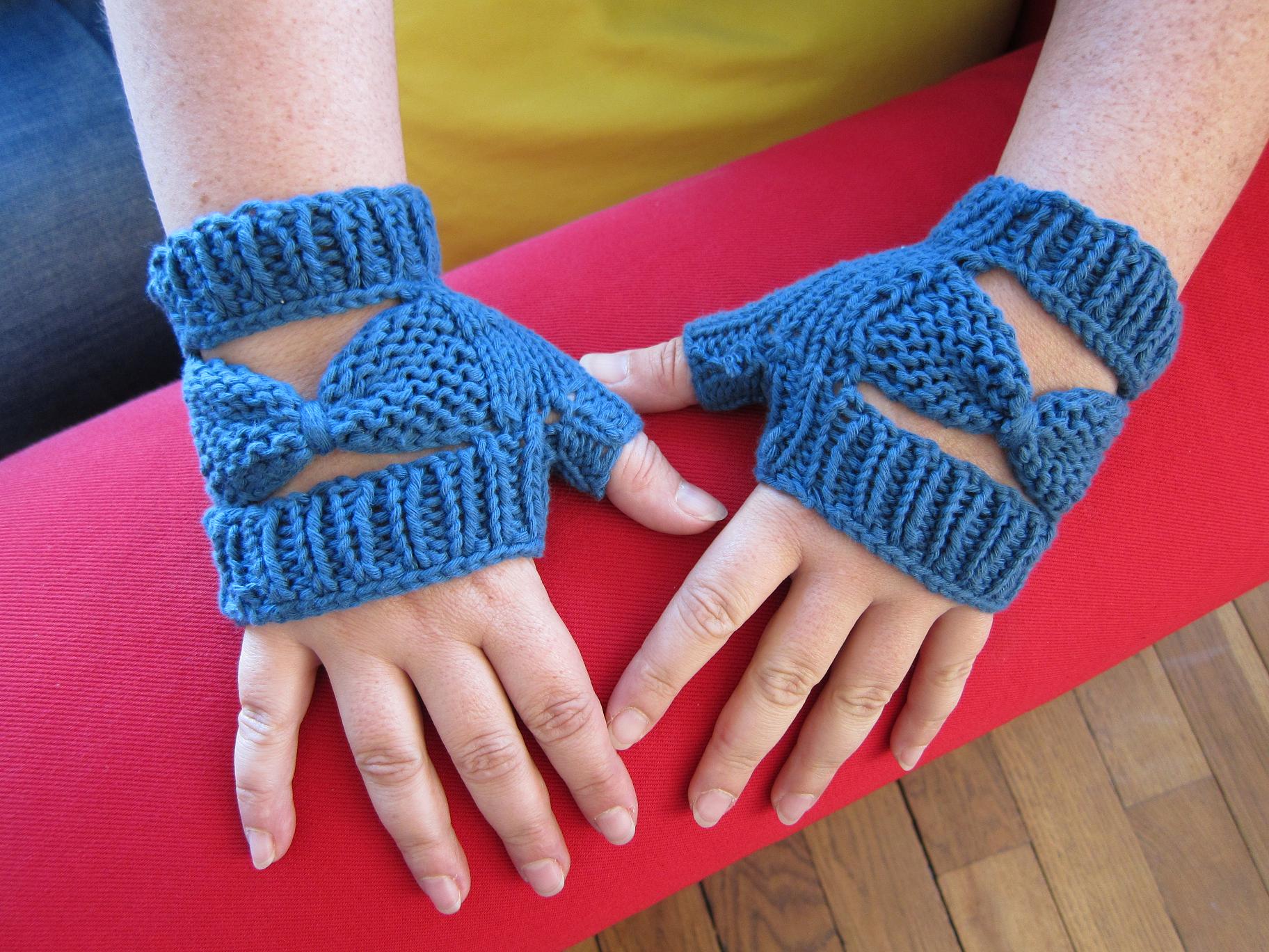 patron tricot mitaine sans doigt