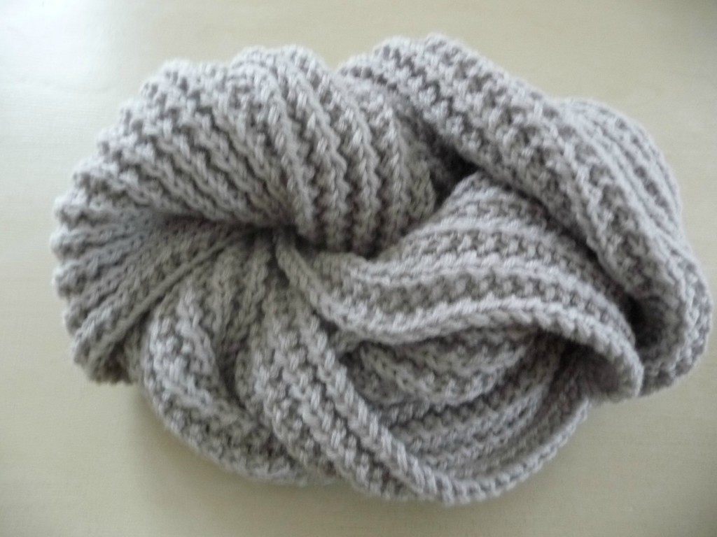 patron tricot foulard femme