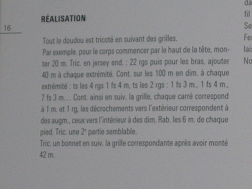 patron doudou lutin tricot