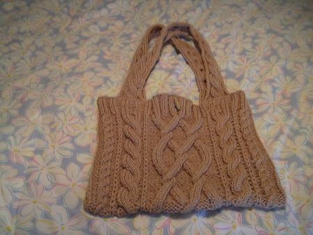 patron tricot sac a main