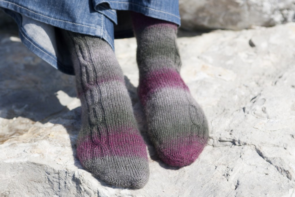 patron tricot chaussette femme