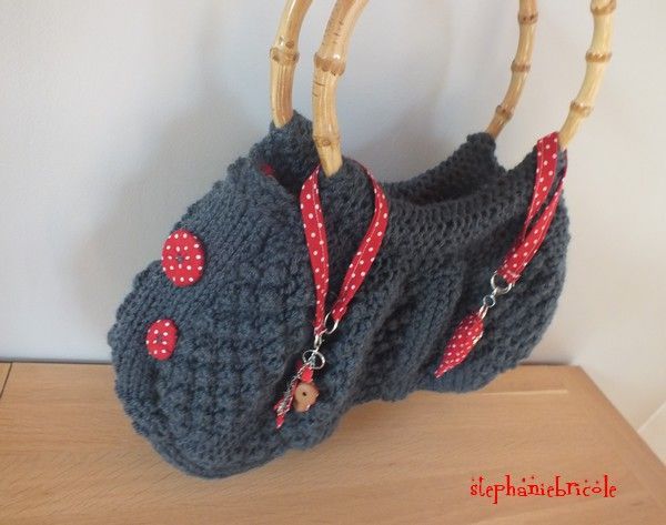 patron tricot sac a main