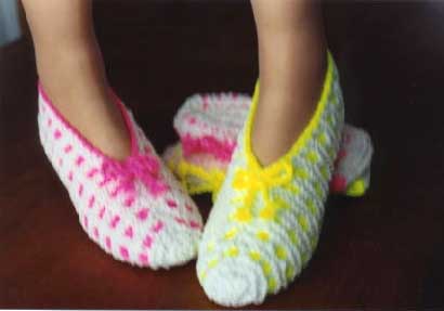 patron pantoufle au tricot