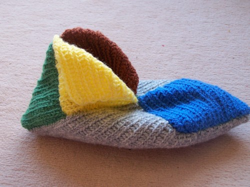 patron tricot chausson