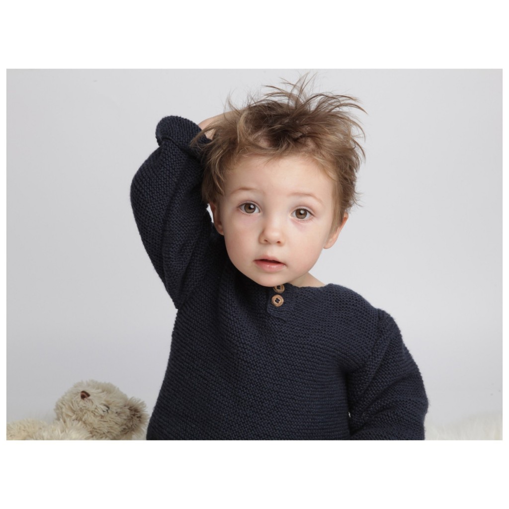 patron tricot pull point mousse