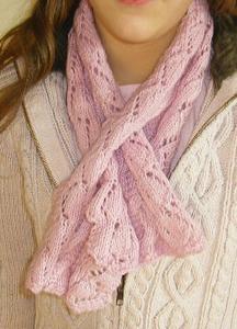 patron tricot foulard dentelle