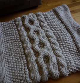 patron tricot echarpe tube