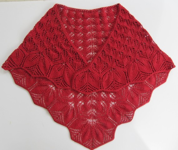 patron tricot foulard dentelle