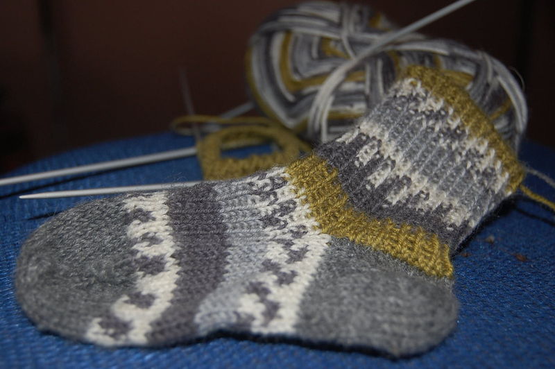 patron tricot foulard en rond