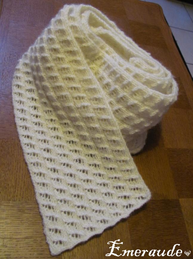 patron foulard au tricot