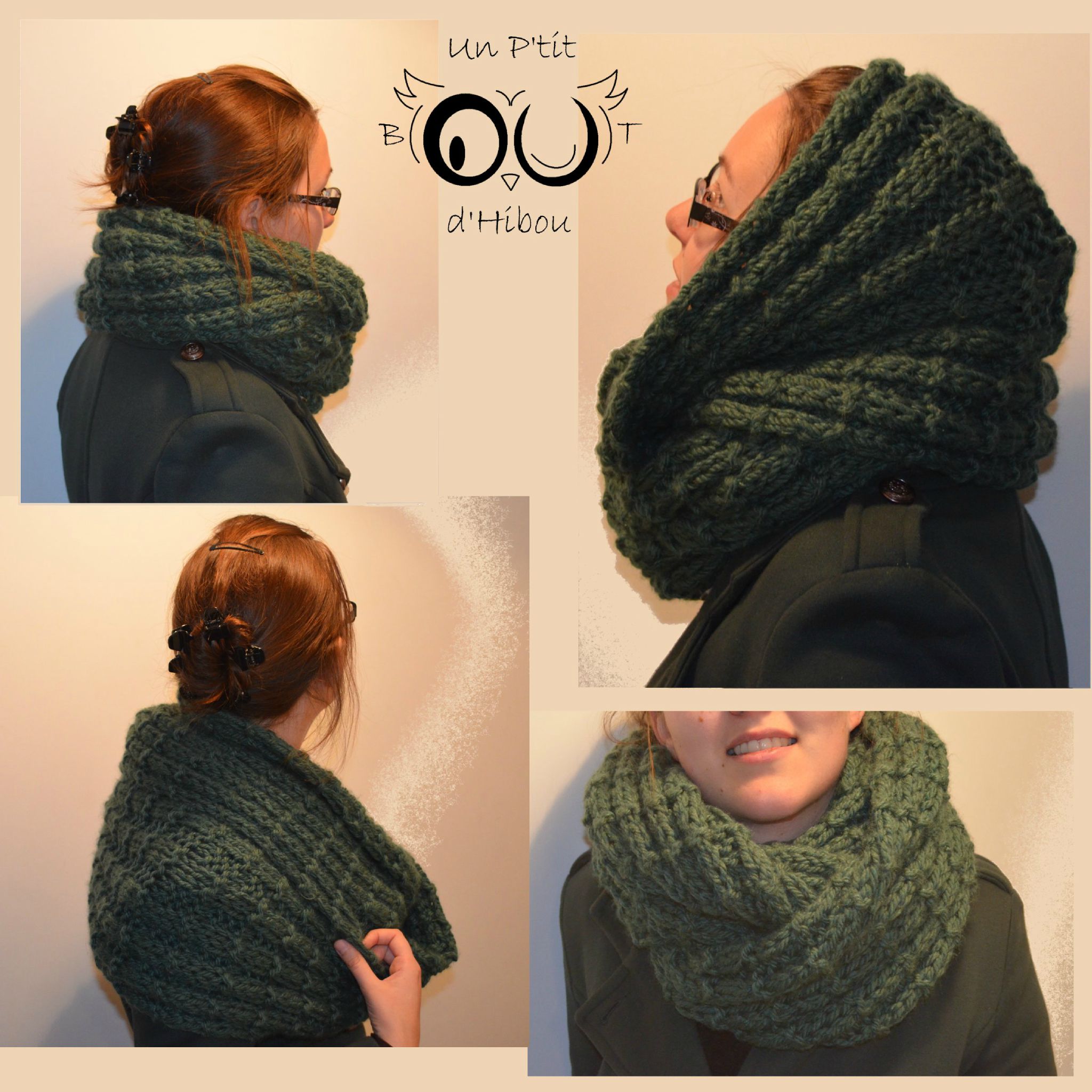 patron tricot foulard sans fin