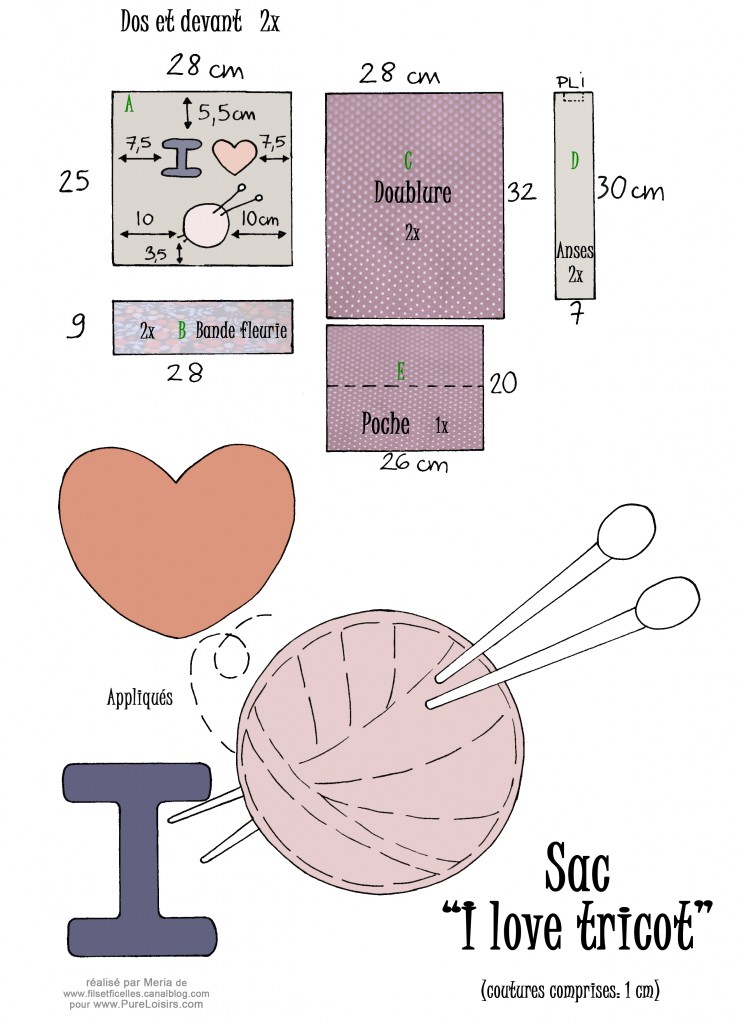 patron couture sac a tricot