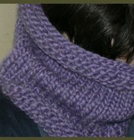 patron tricot echarpe tube