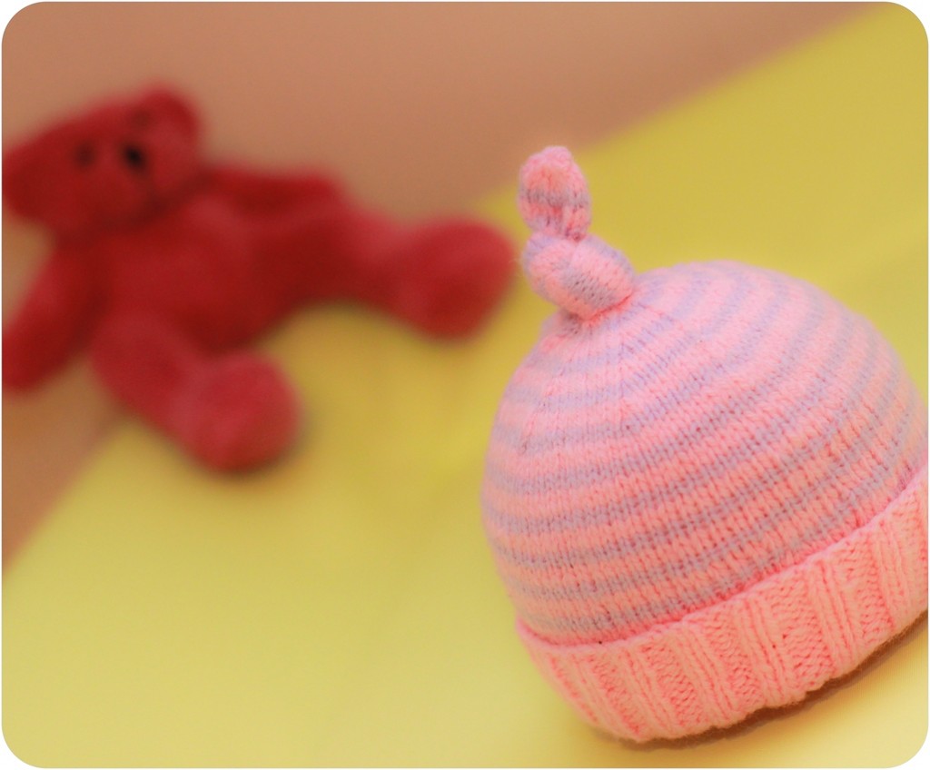patron tricot bonnet naissance