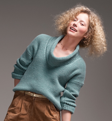 patron tricot pull court