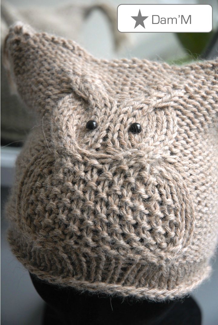 patron tricot hibou