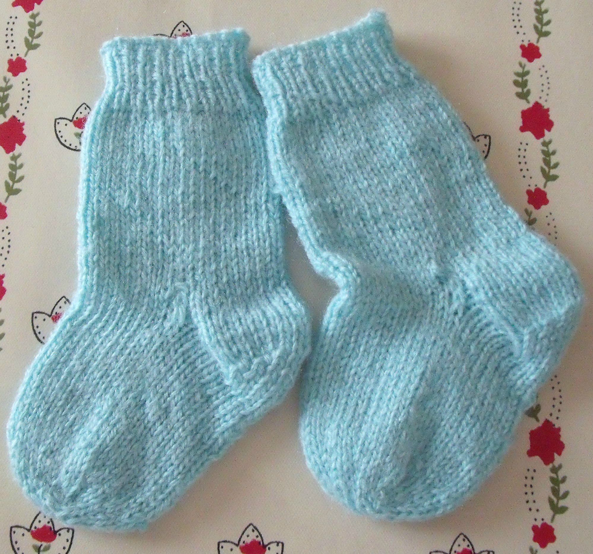 patron chaussette tricot debutant