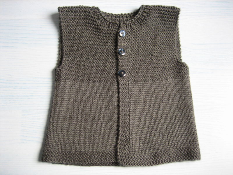 patron tricot gilet coton