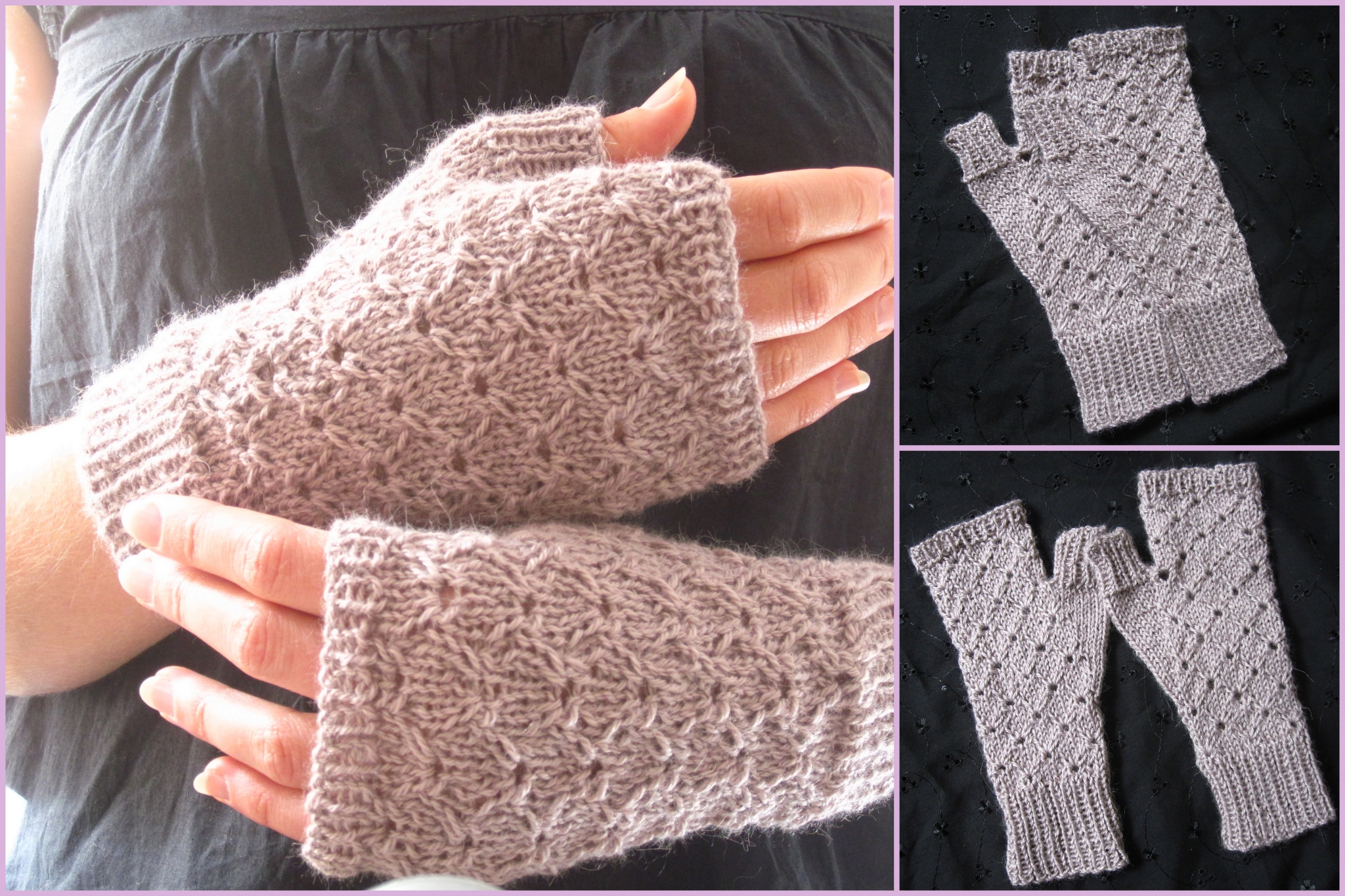 patron tricot mitaines homme