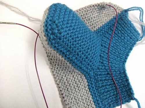 patron tricot pantoufle homme