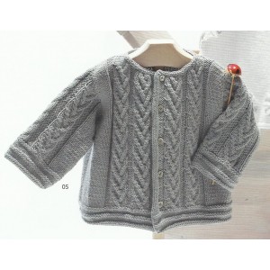 patron tricot gilet coton