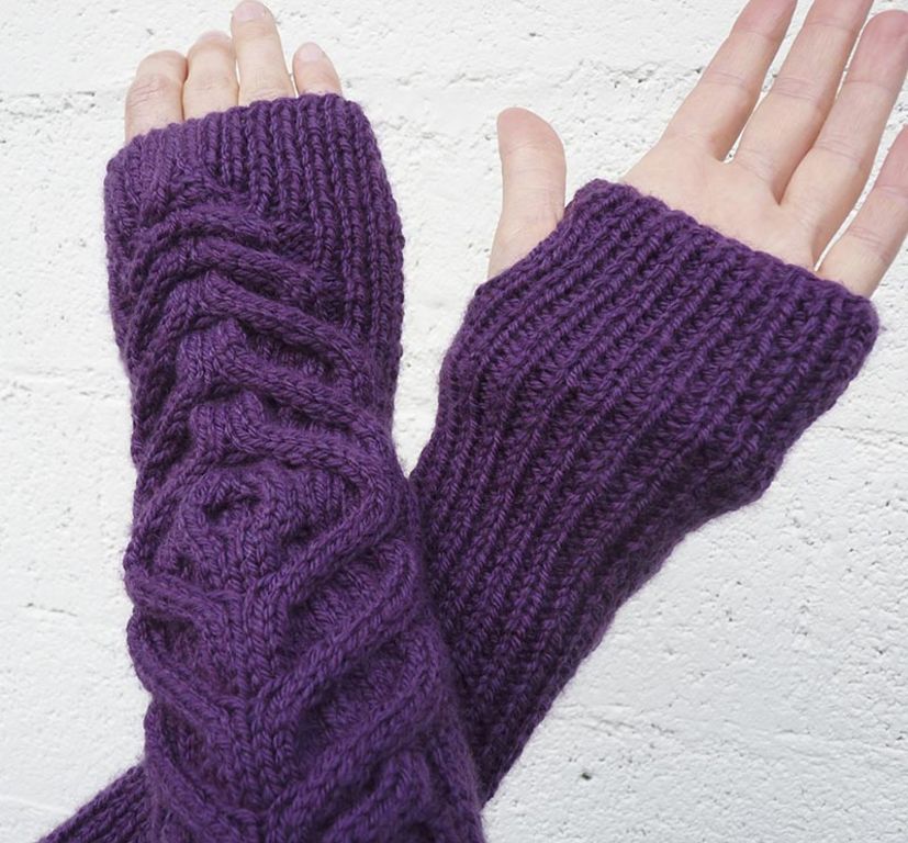 patron tricot mitaines homme