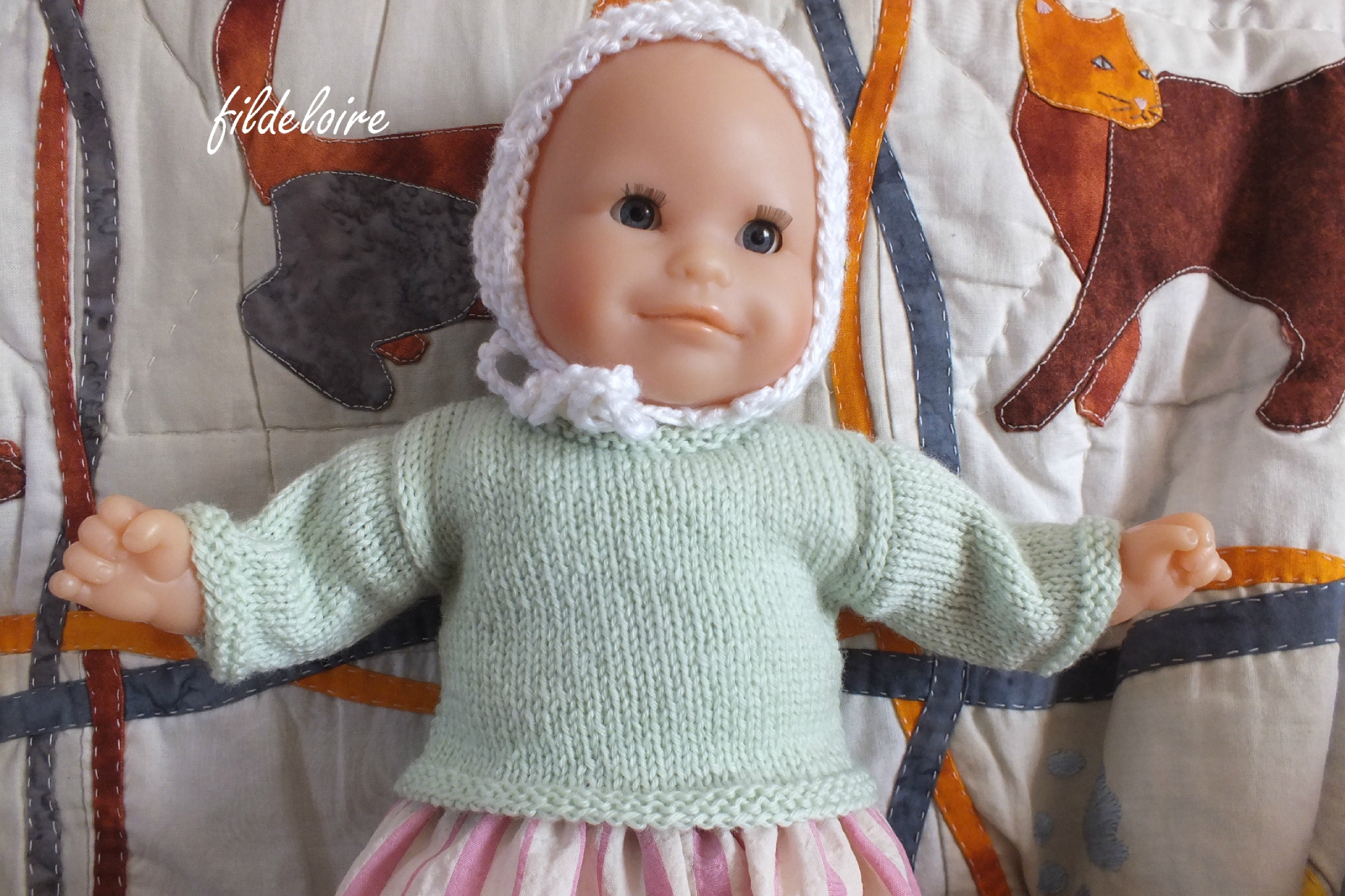 patron tricot gratuit poupon 30 cm