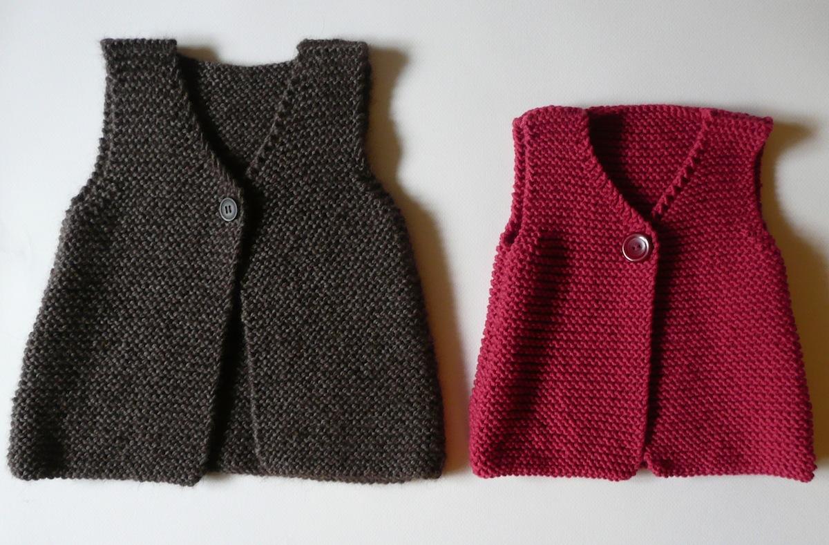 patron tricot gilet sans manche garcon