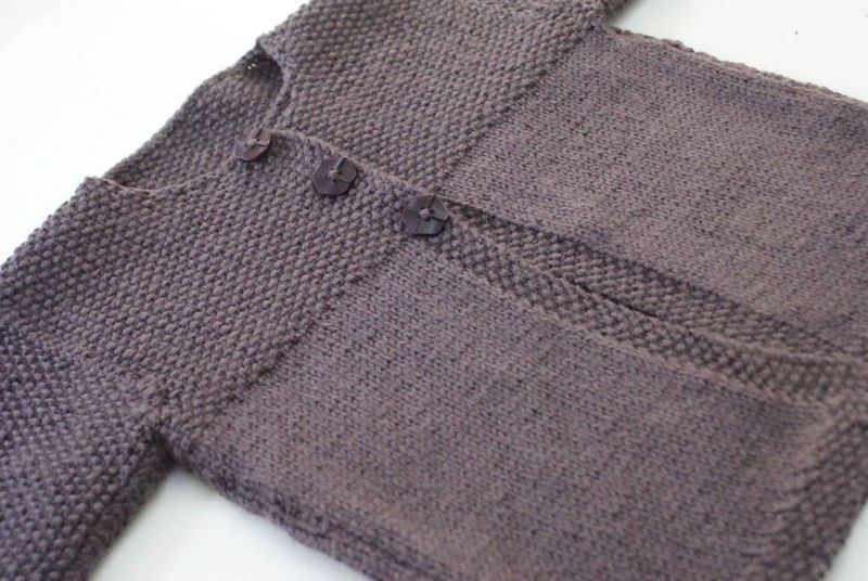 patron tricot gilet fille