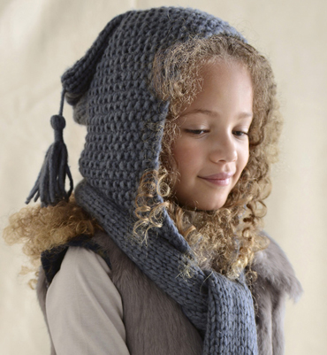 patron tricot capuche