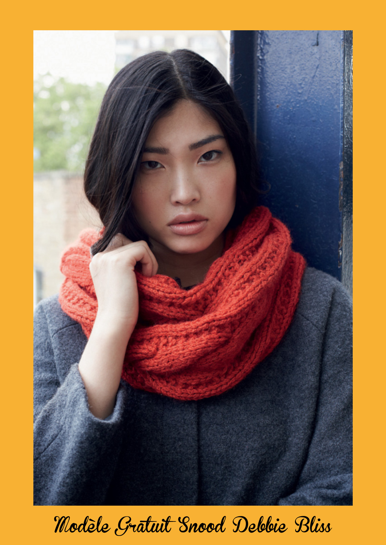 patron tricot echarpe snood