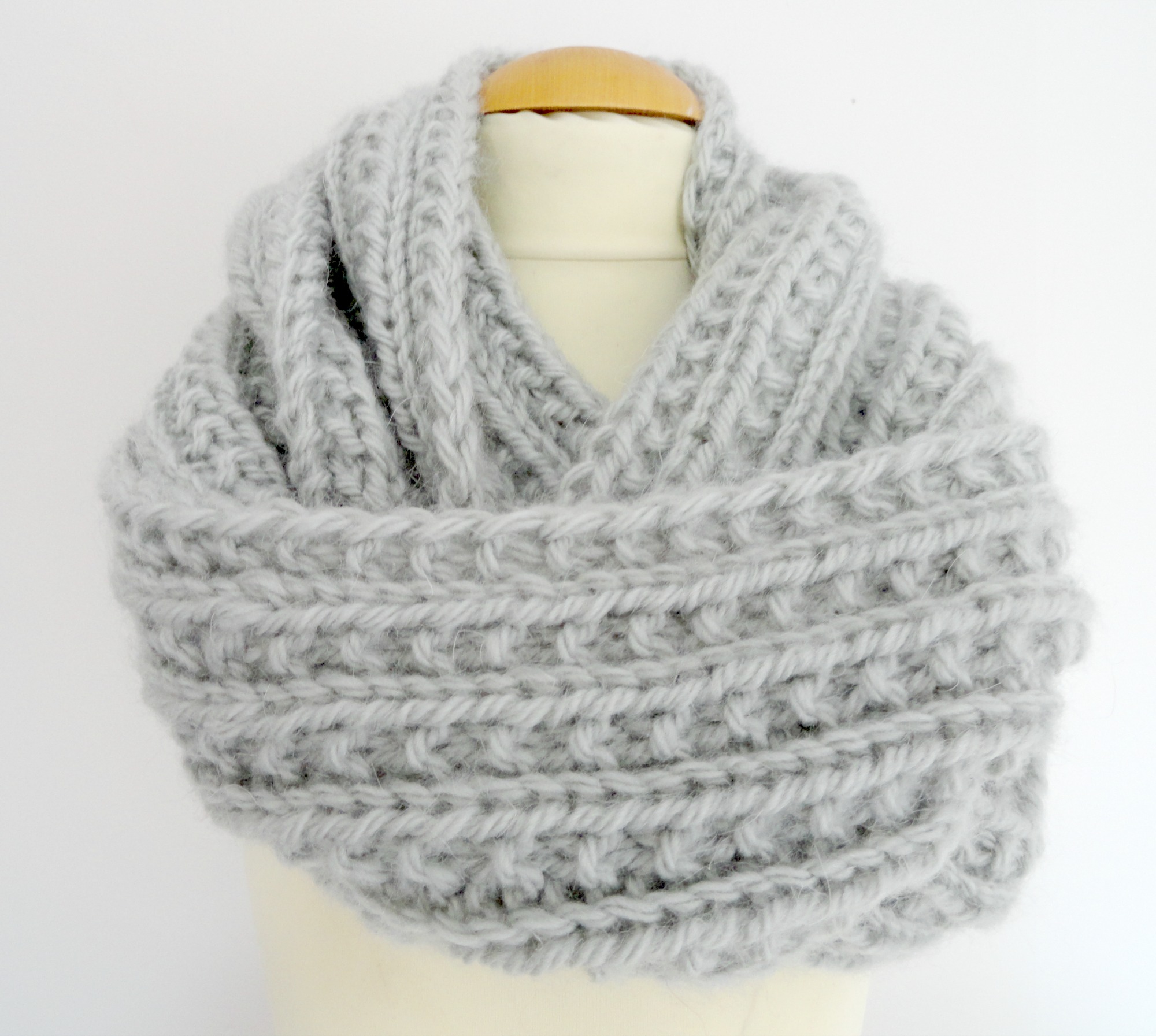 patron tricot echarpe snood