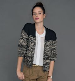 patron tricot gilet court