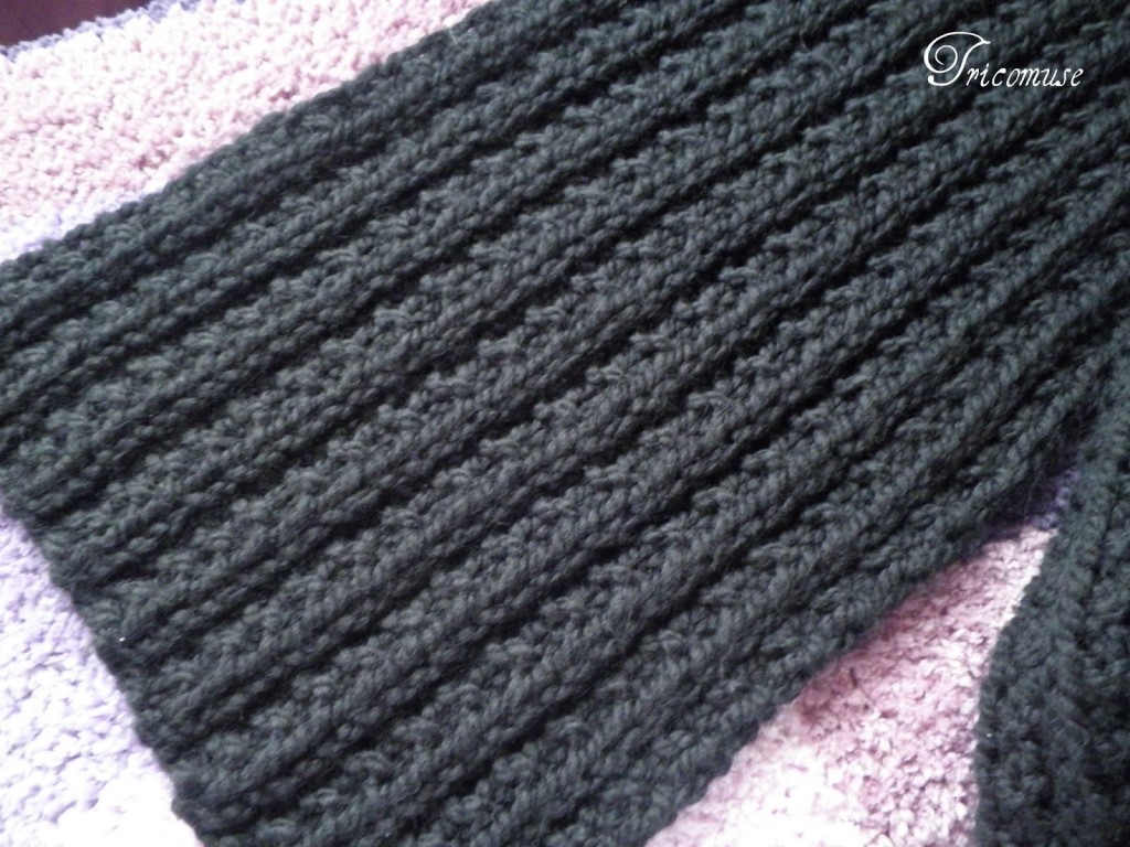 patron tricot foulard en laine