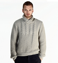 patron tricot gratuit pull homme