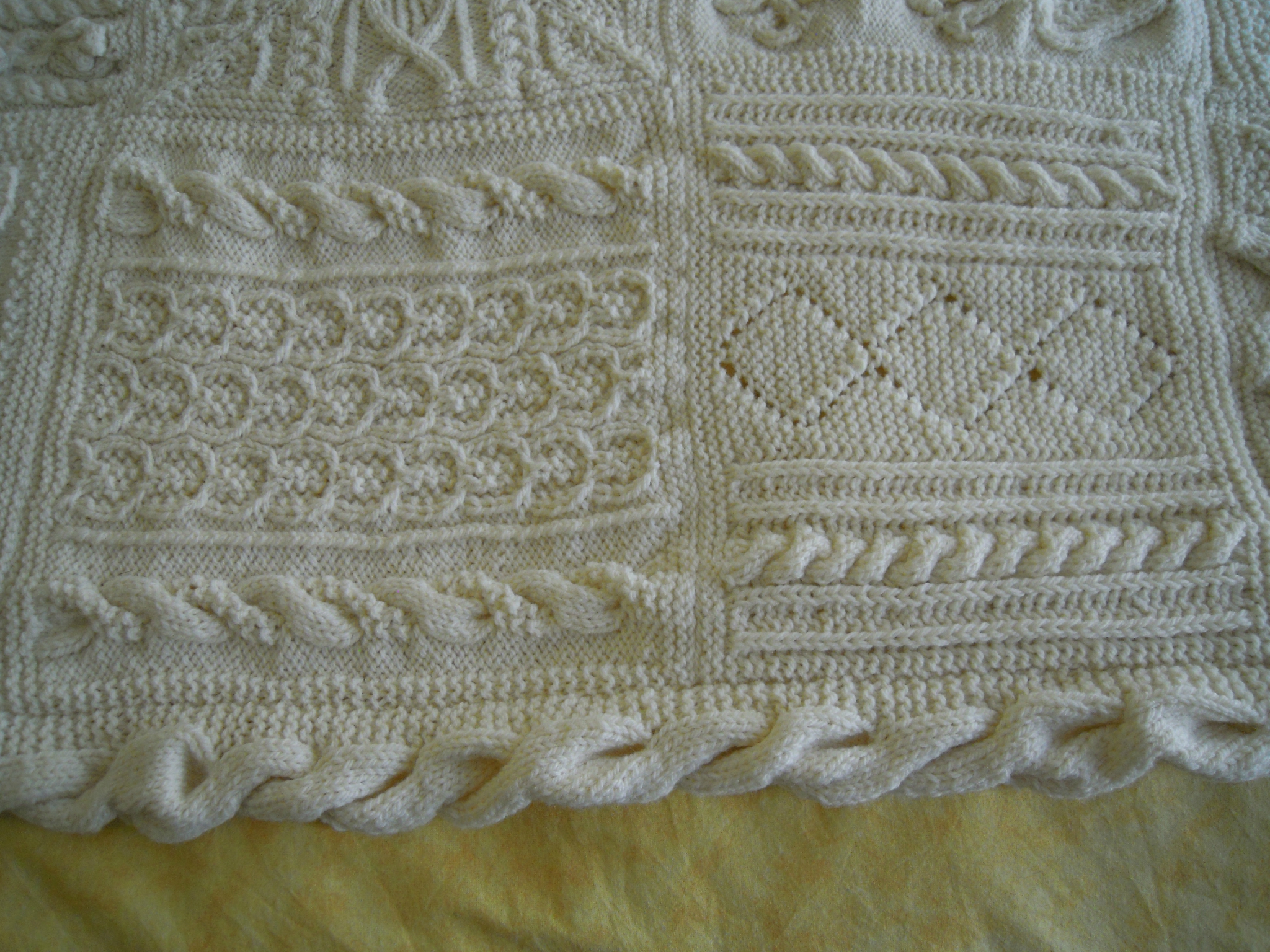 patron afghan au tricot