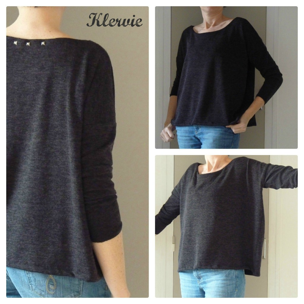 patron tricot gilet oversize