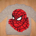 patron tricot pull spiderman