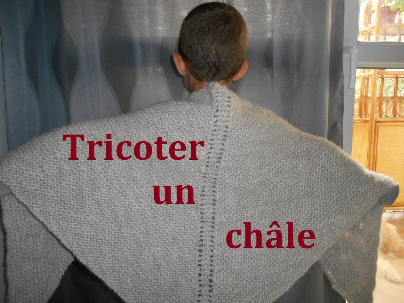 patron chale triangle tricot