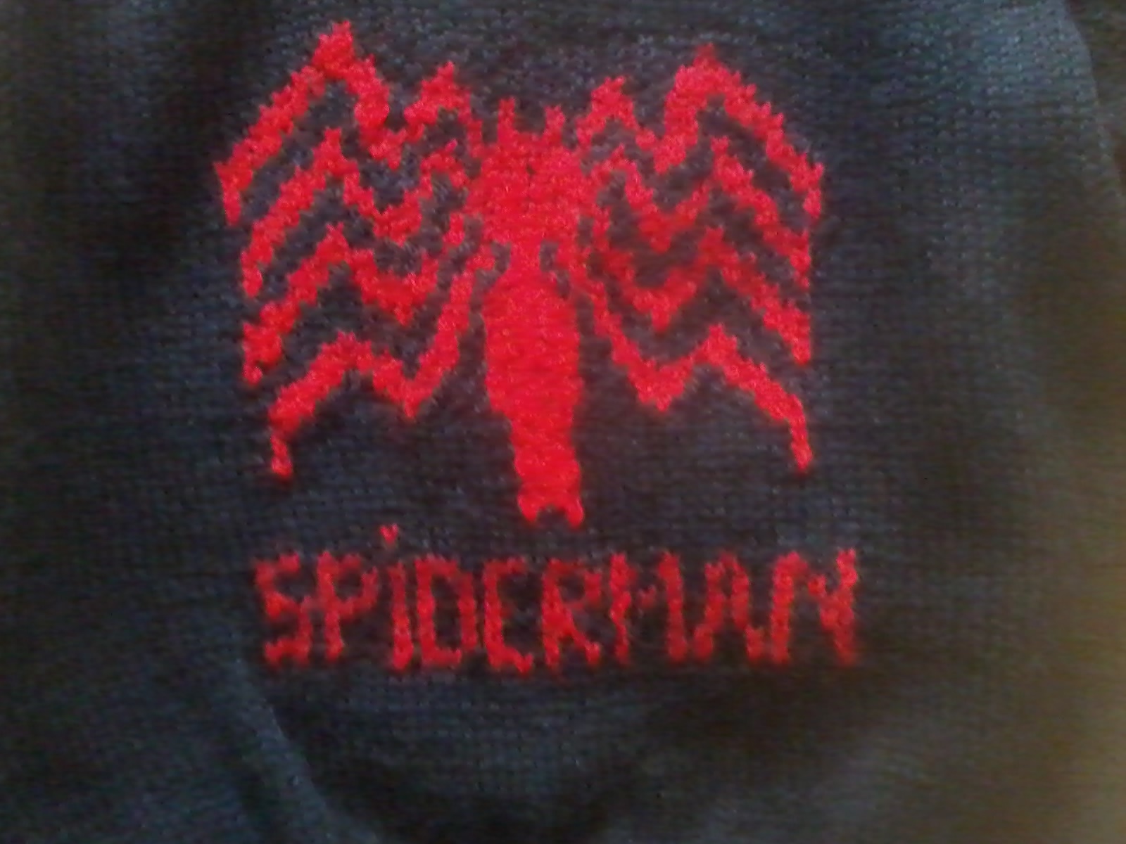 patron tricot pull spiderman