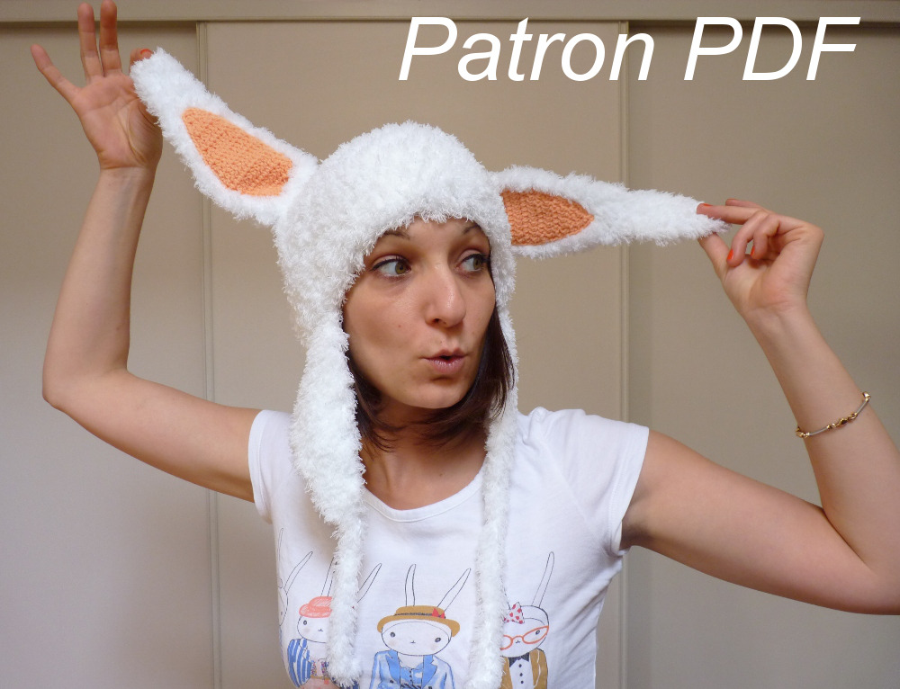 patron tricot bonnet peruvien