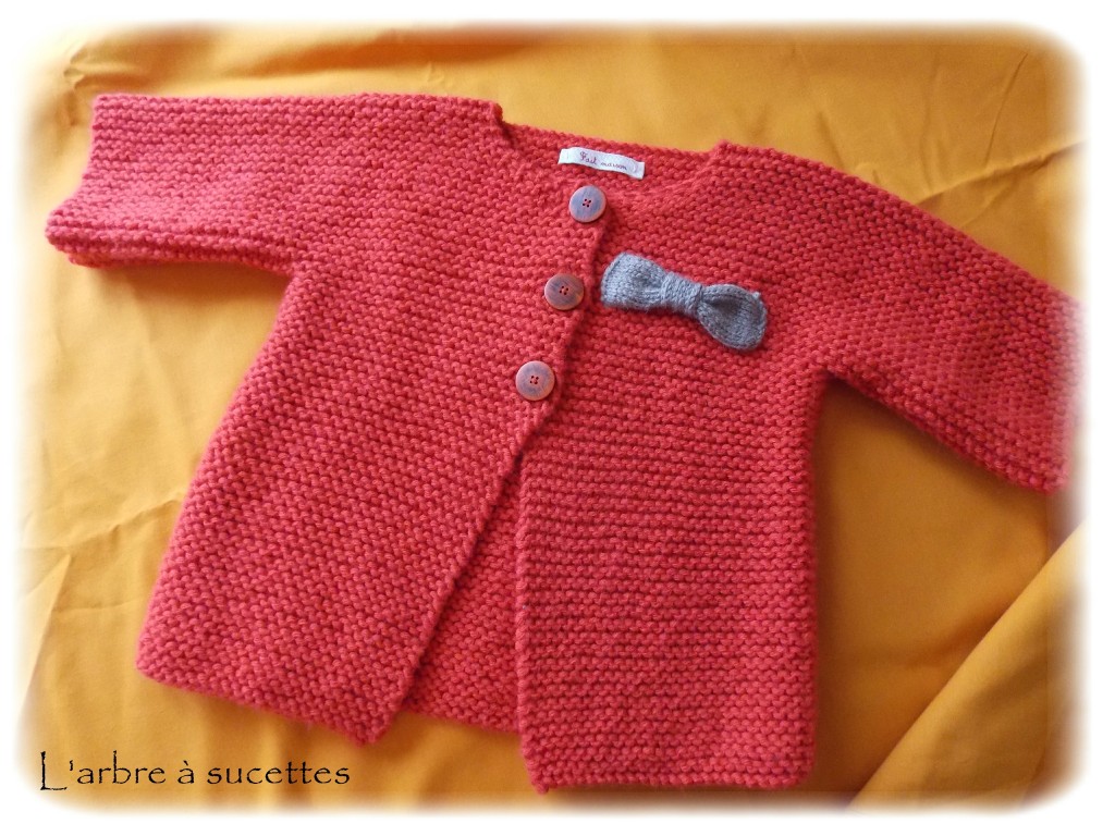 patron gilet tricot 4 ans
