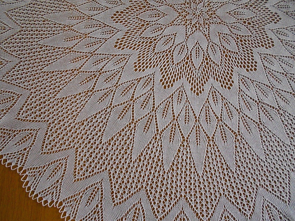 patron nappe au tricot