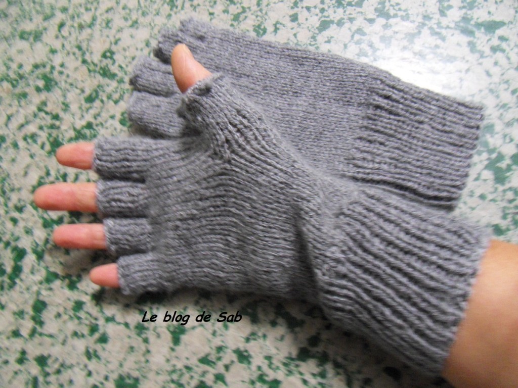patron tricot mitaine homme