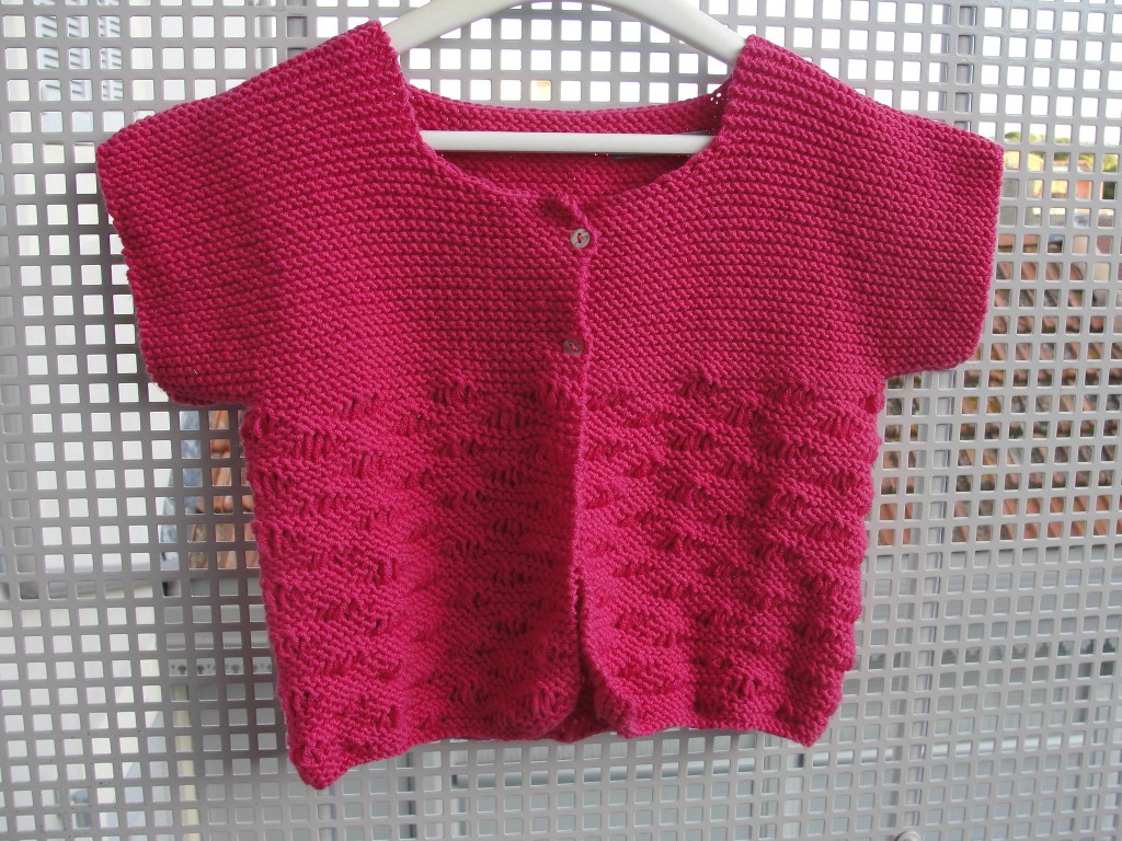 patron gilet tricot 4 ans