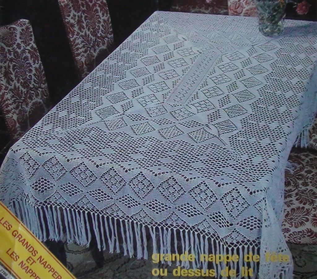 patron nappe au tricot