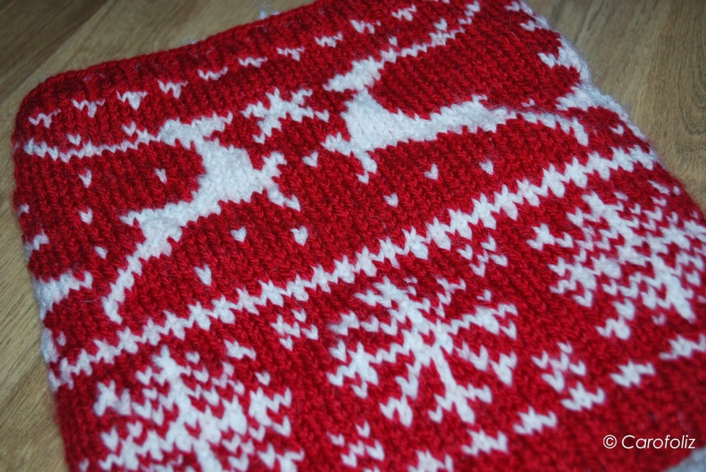 patron pull tricot noel